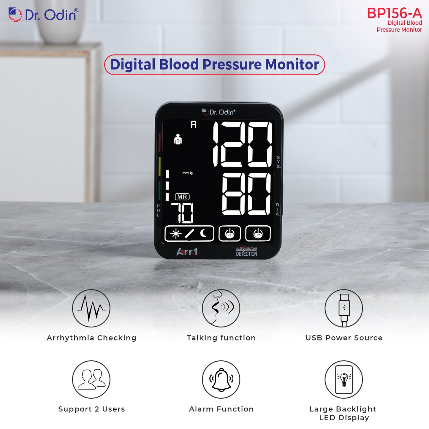 Dr. Odin Blood Pressure Monitor BP156A-A