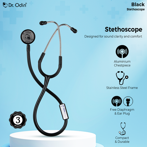 dr. odin Stethoscope Black Color