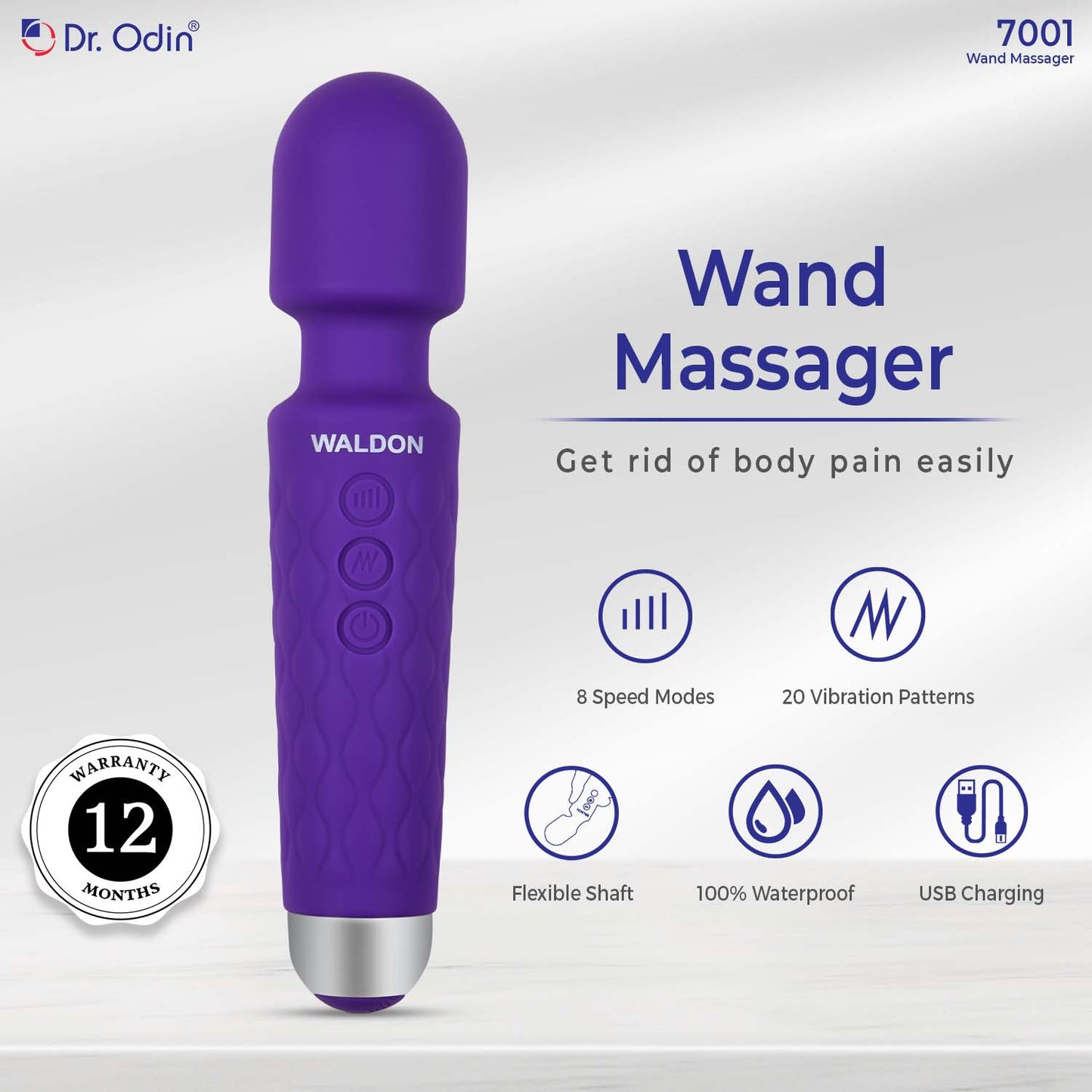 Waldon Wand Massager Purple