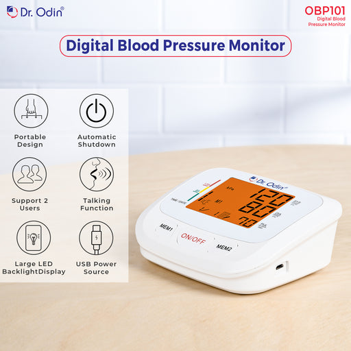 Dr. Odin Blood Pressure Monitor OBP101 White