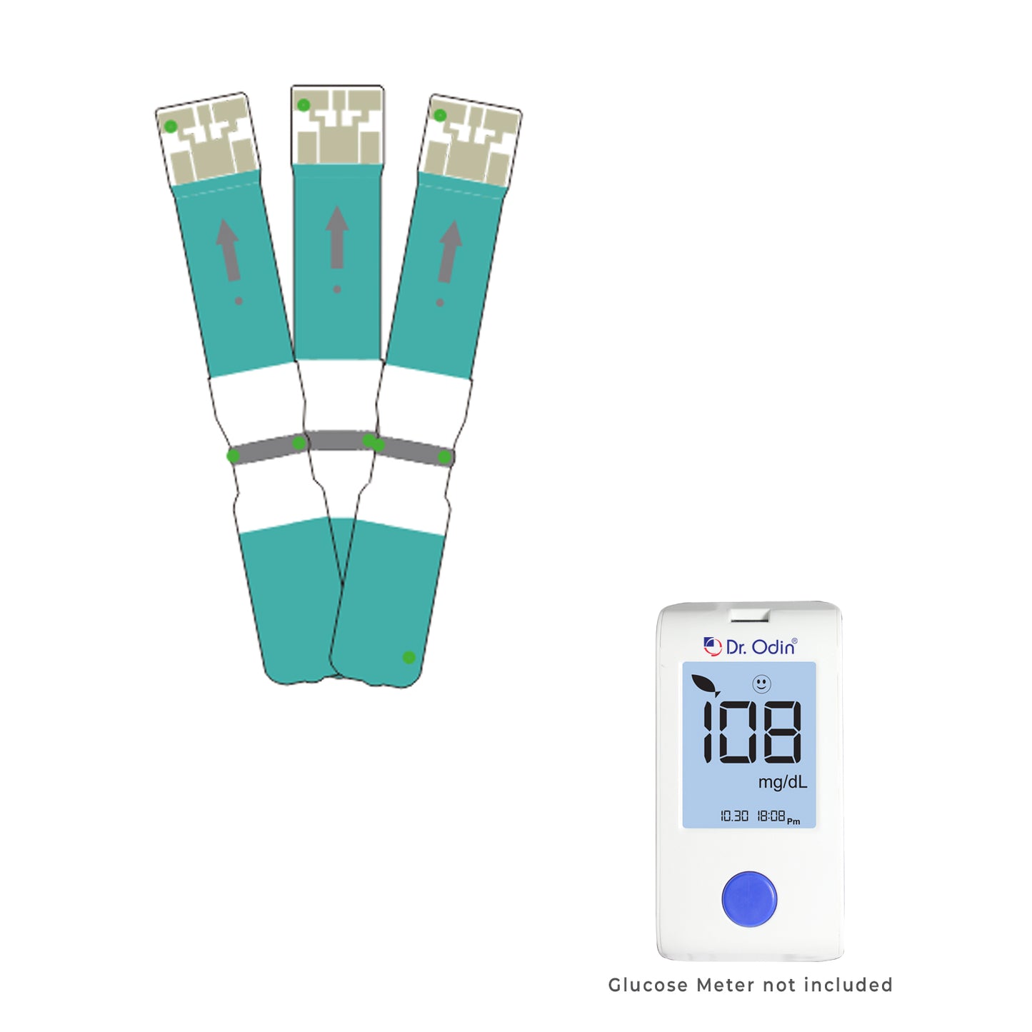 50 Test Strips for Dr. Odin Glucometer GOD