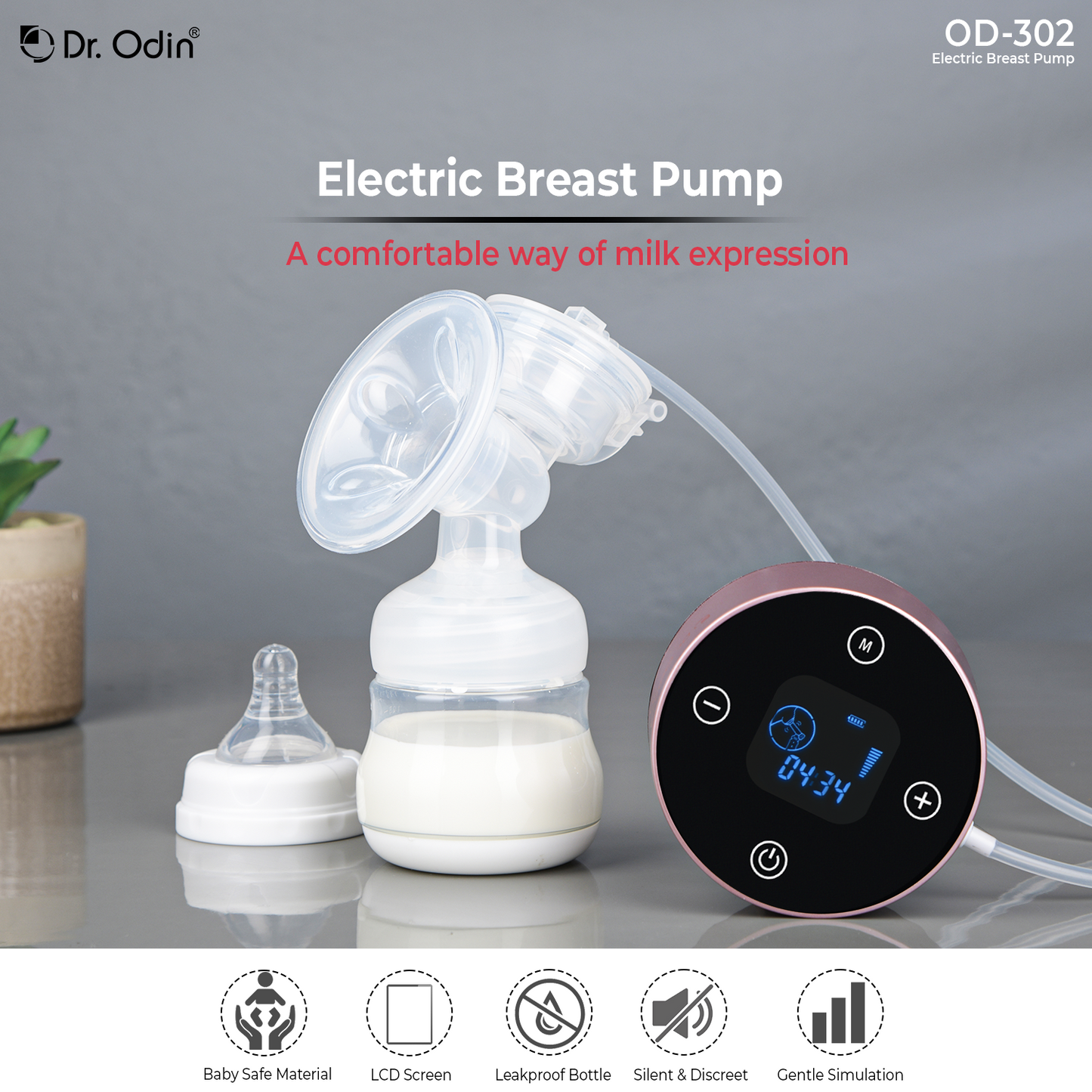 Breast Pump Electric Pink