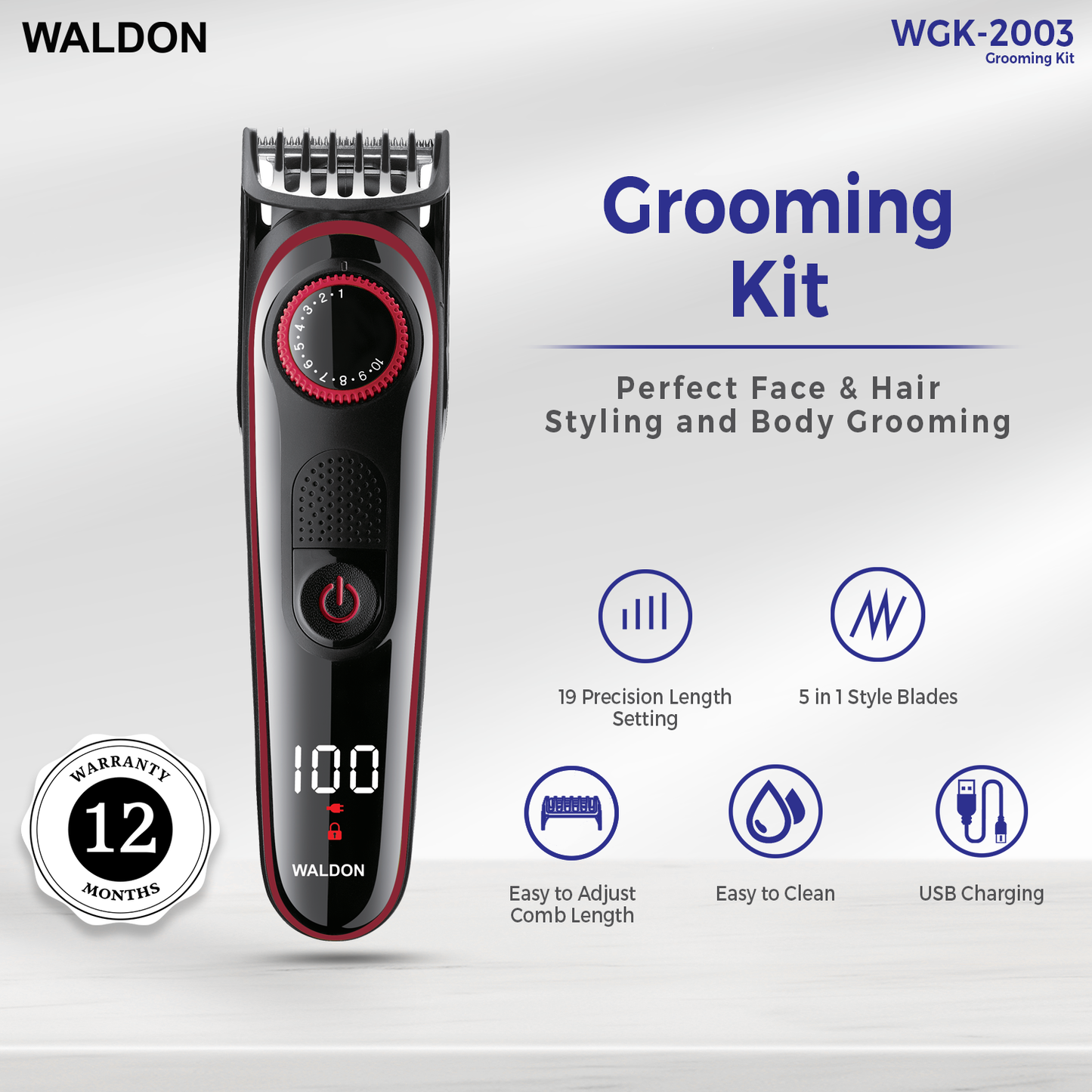 Waldon Grooming Kit - 5 in 1 WGK - 2003