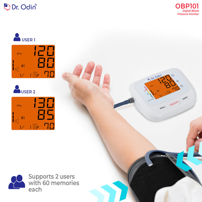 Dr. Odin Blood Pressure Monitor OBP101 White