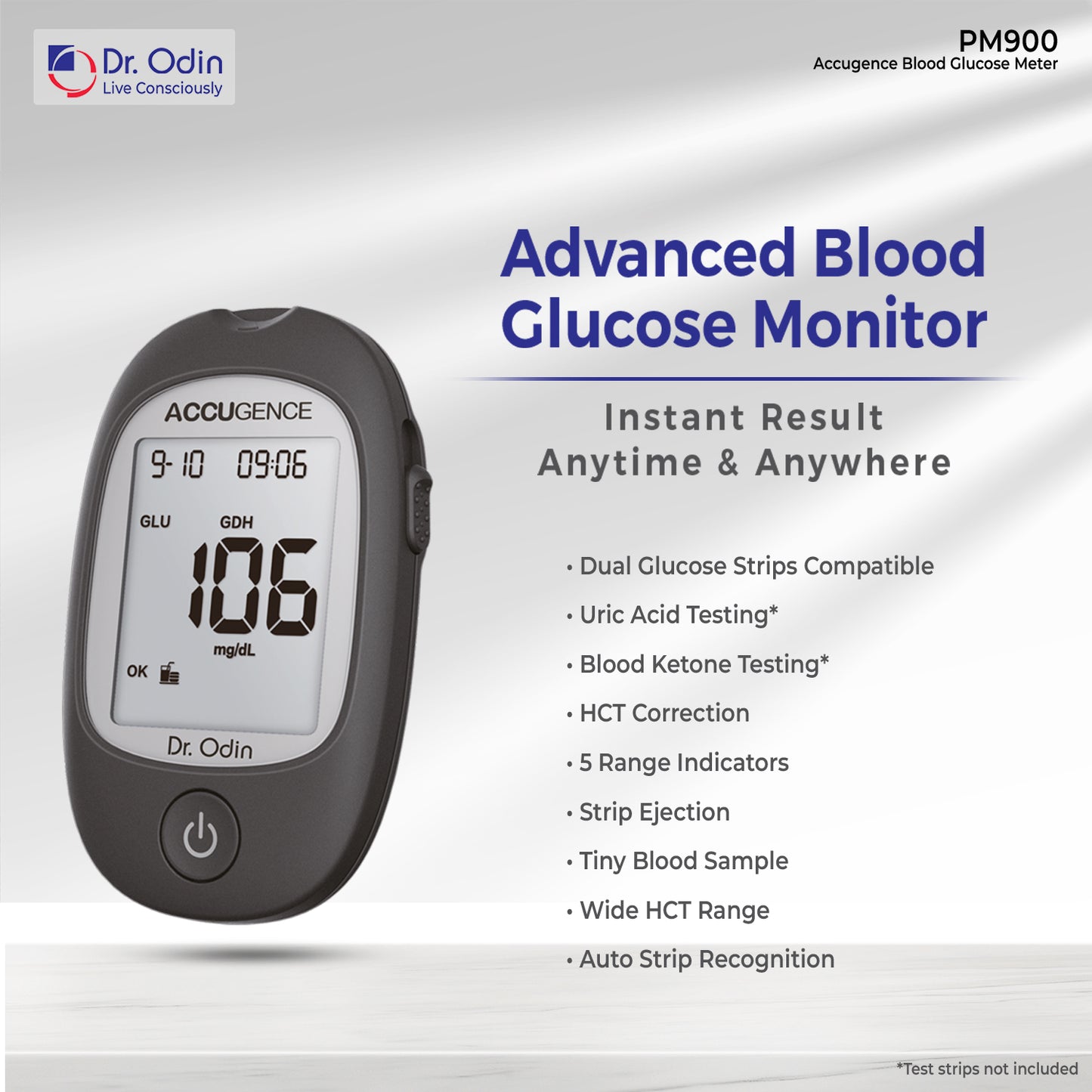 Accugence Blood Glucose Meter FAD-GDH Kit - PM900