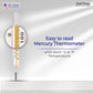 Mercury Thermometer Oval Shape