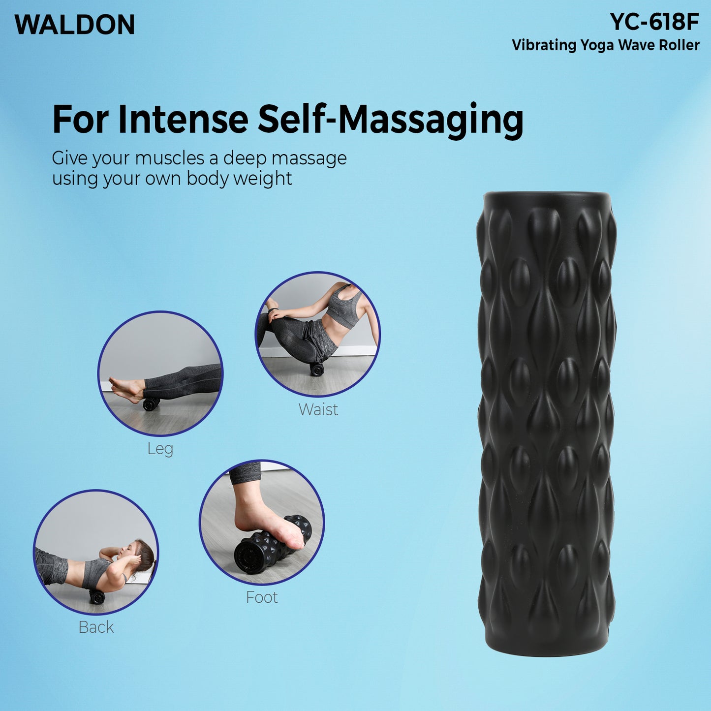 Waldon Vibrating Yoga Wave Roller YC-618F