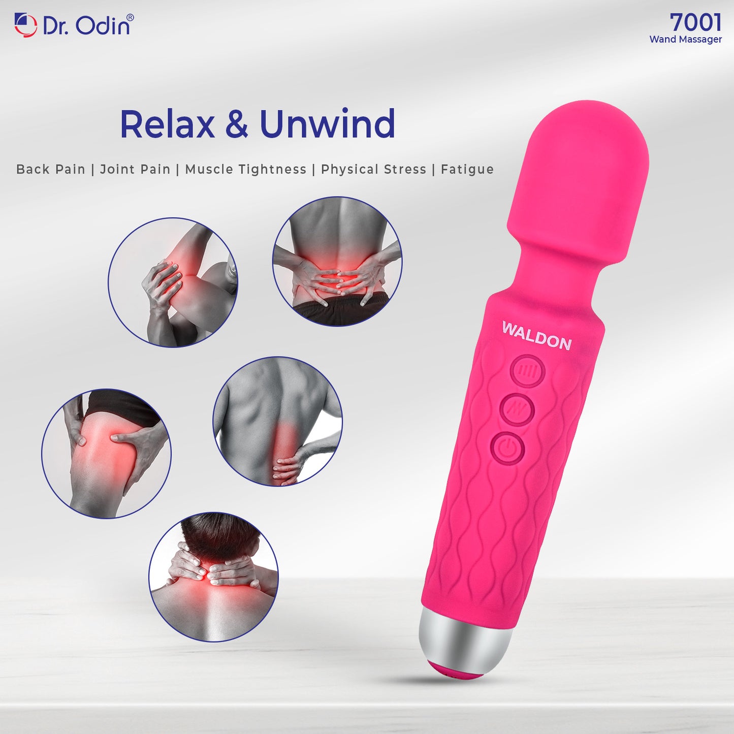 Waldon Wand Massager Pink by dr. odin