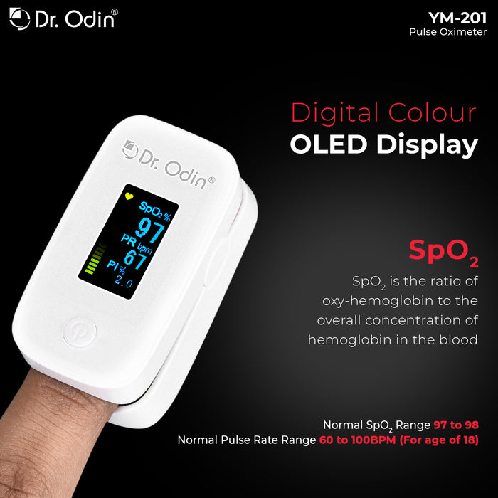 Dr. Odin Pulse Oximeter YM-201 White