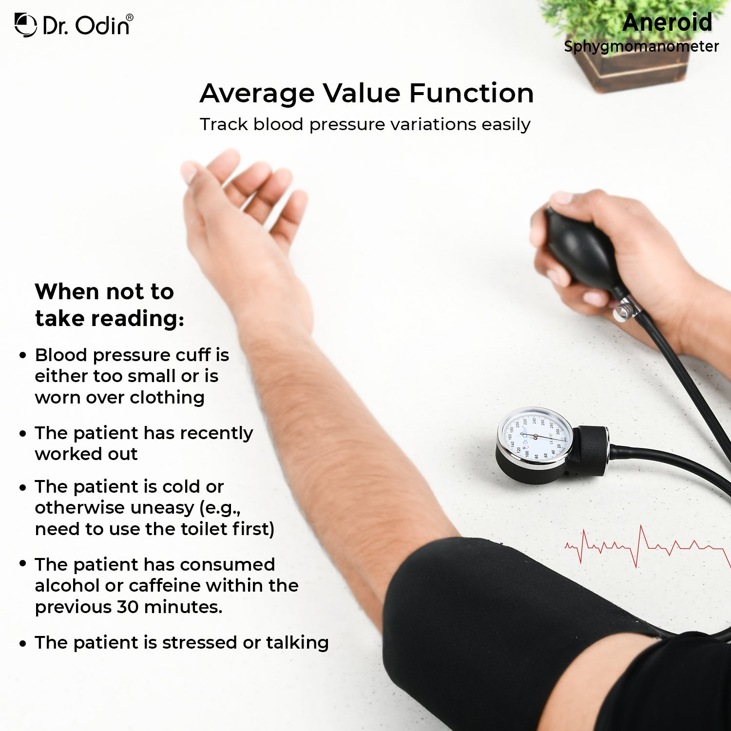 Aneroid Sphygmomanometer with Stethoscope