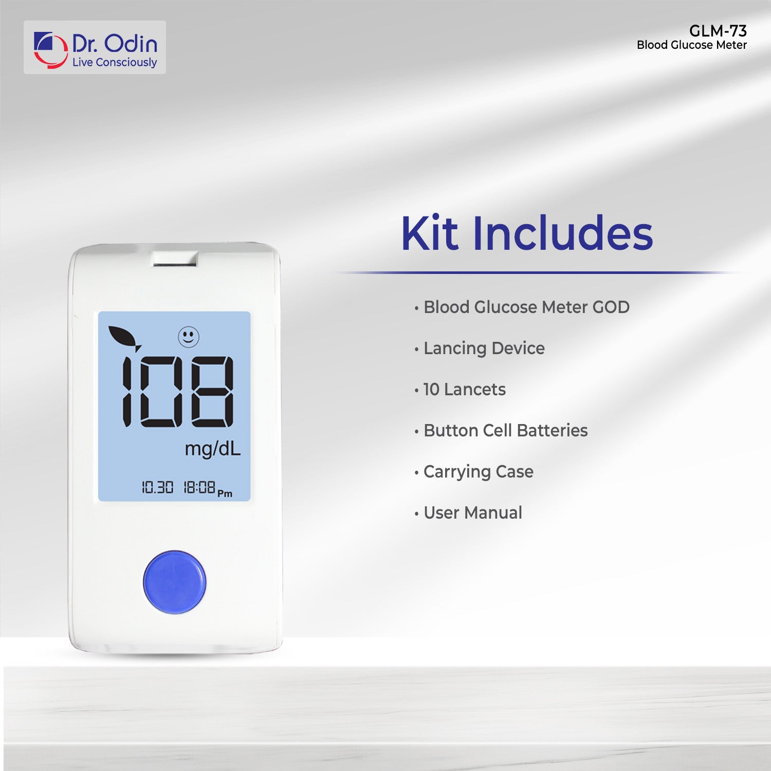 Dr. Odin Blood Glucose GOD Meter Only - GLM-73