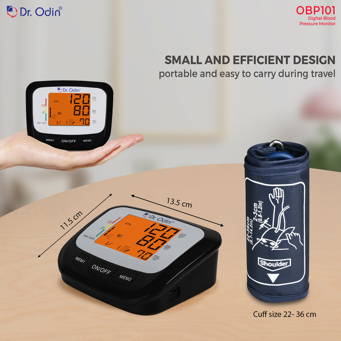 Dr. Odin Blood Pressure Monitor OBP101 Black