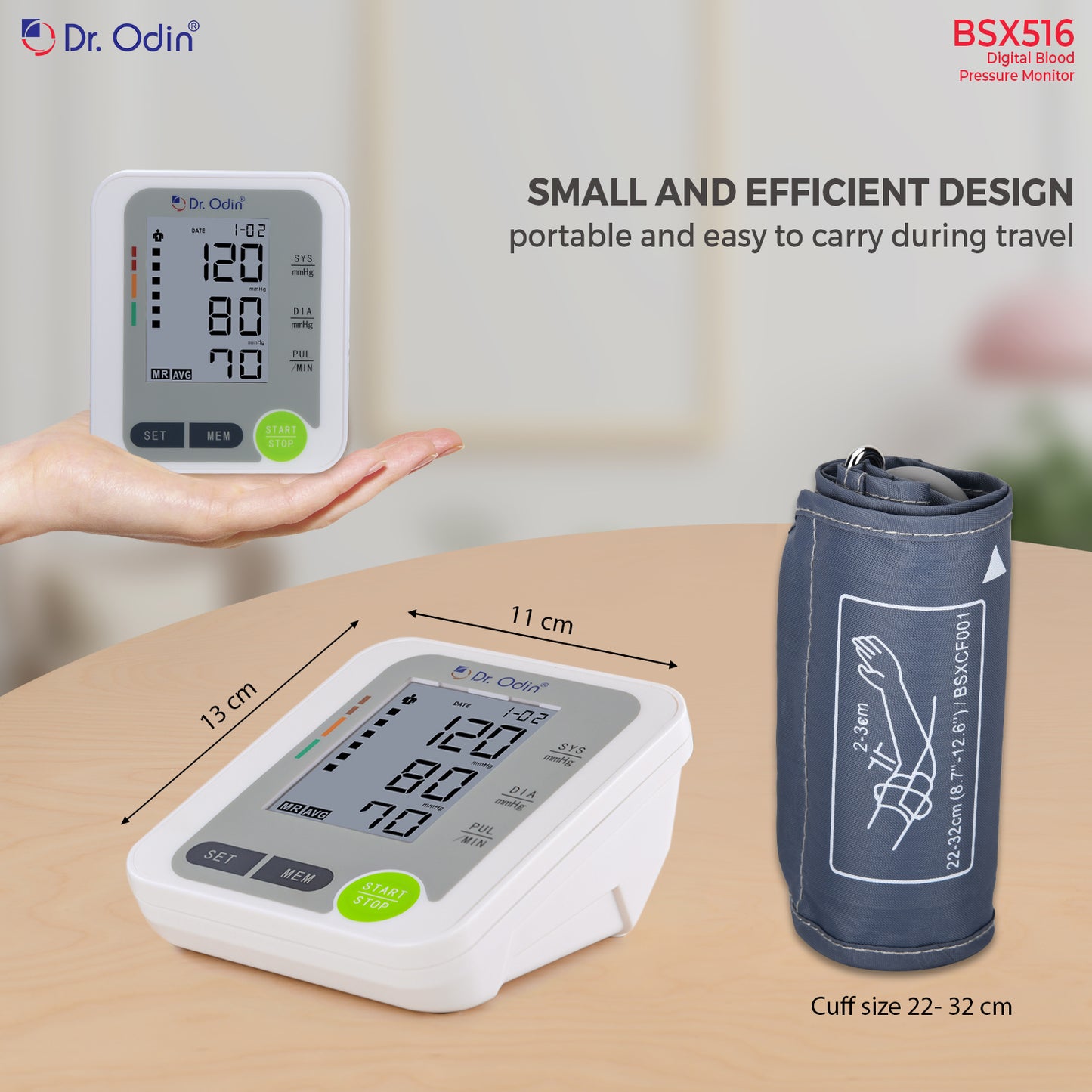 Blood Pressure Monitor BSX516 White