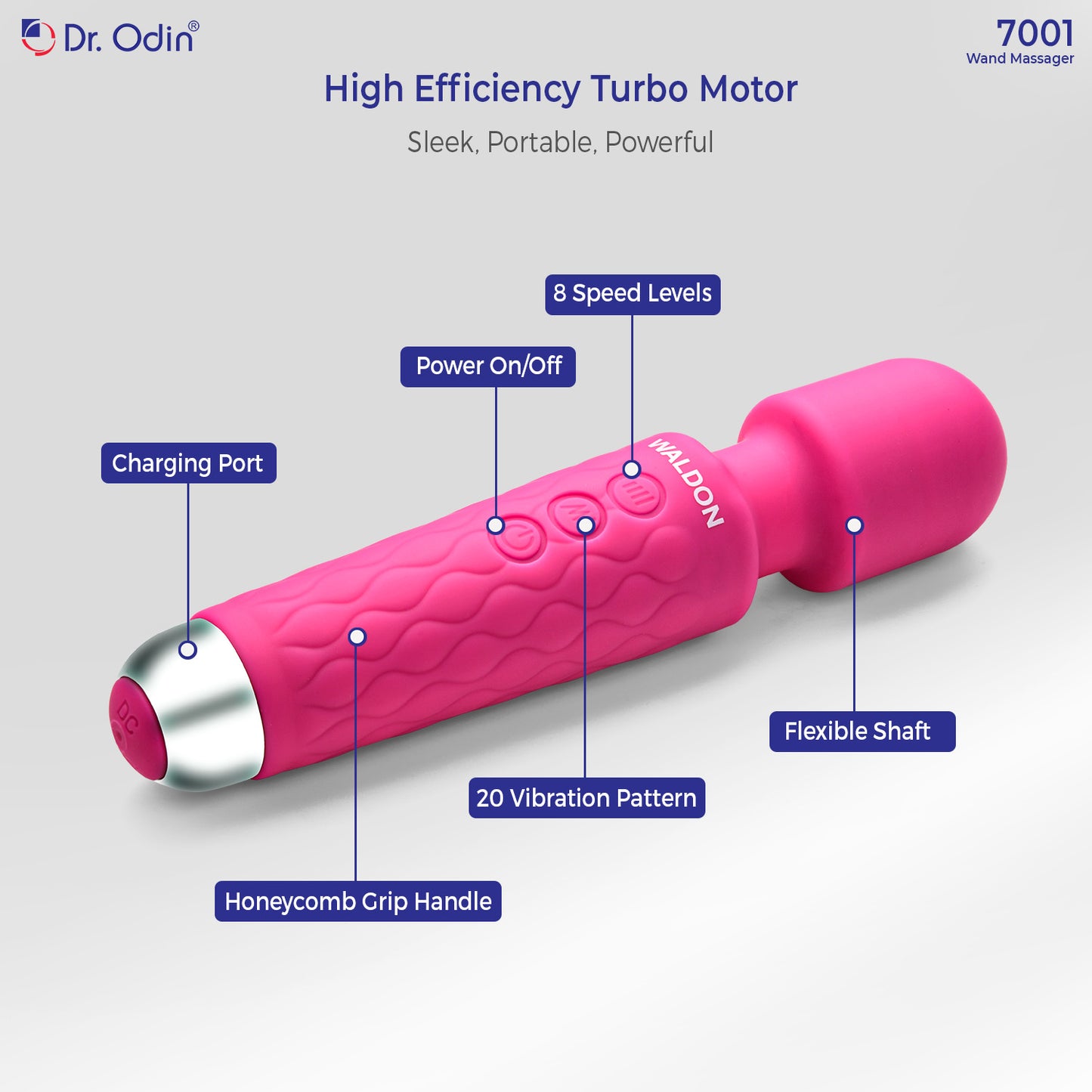 Waldon Wand Massager Pink