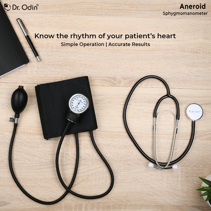 Aneroid Sphygmomanometer with Stethoscope