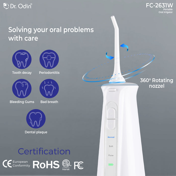 Dr. Odin Portable Oral Irrigator White FC2631